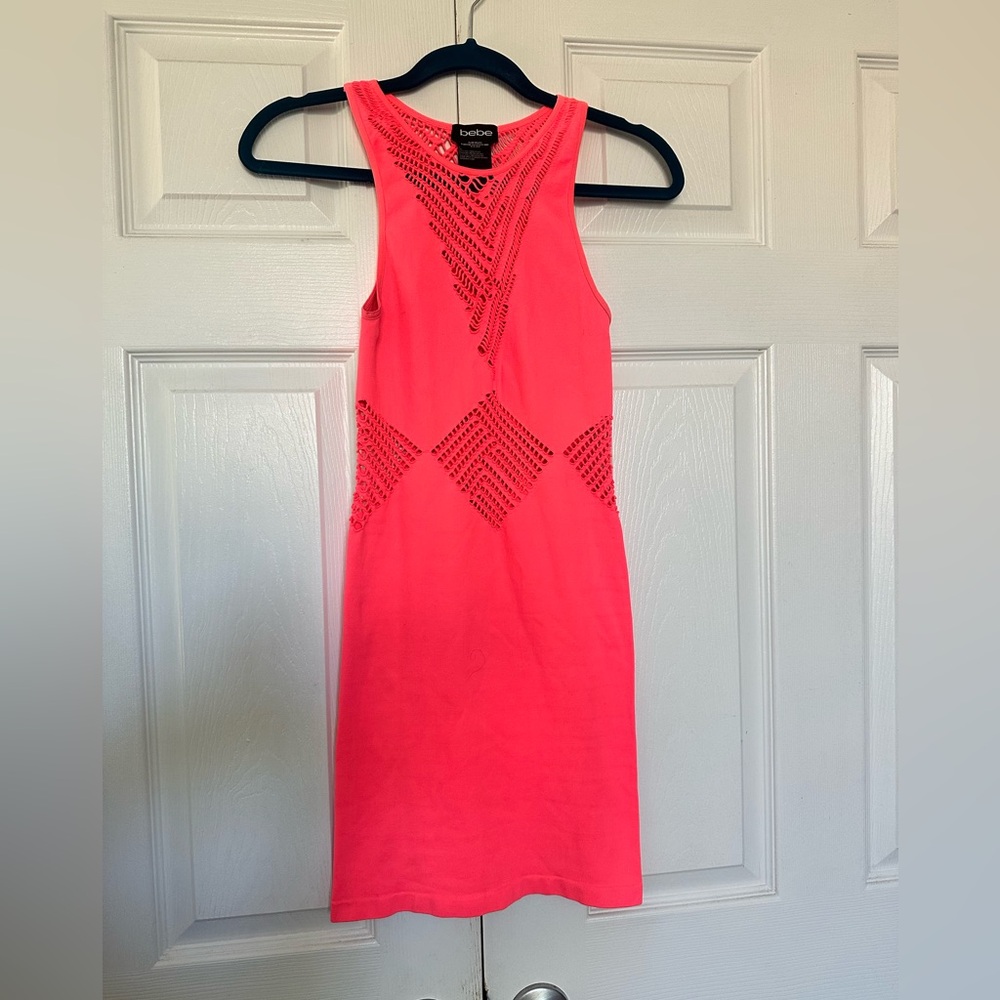 Y2K Bebe coral dress